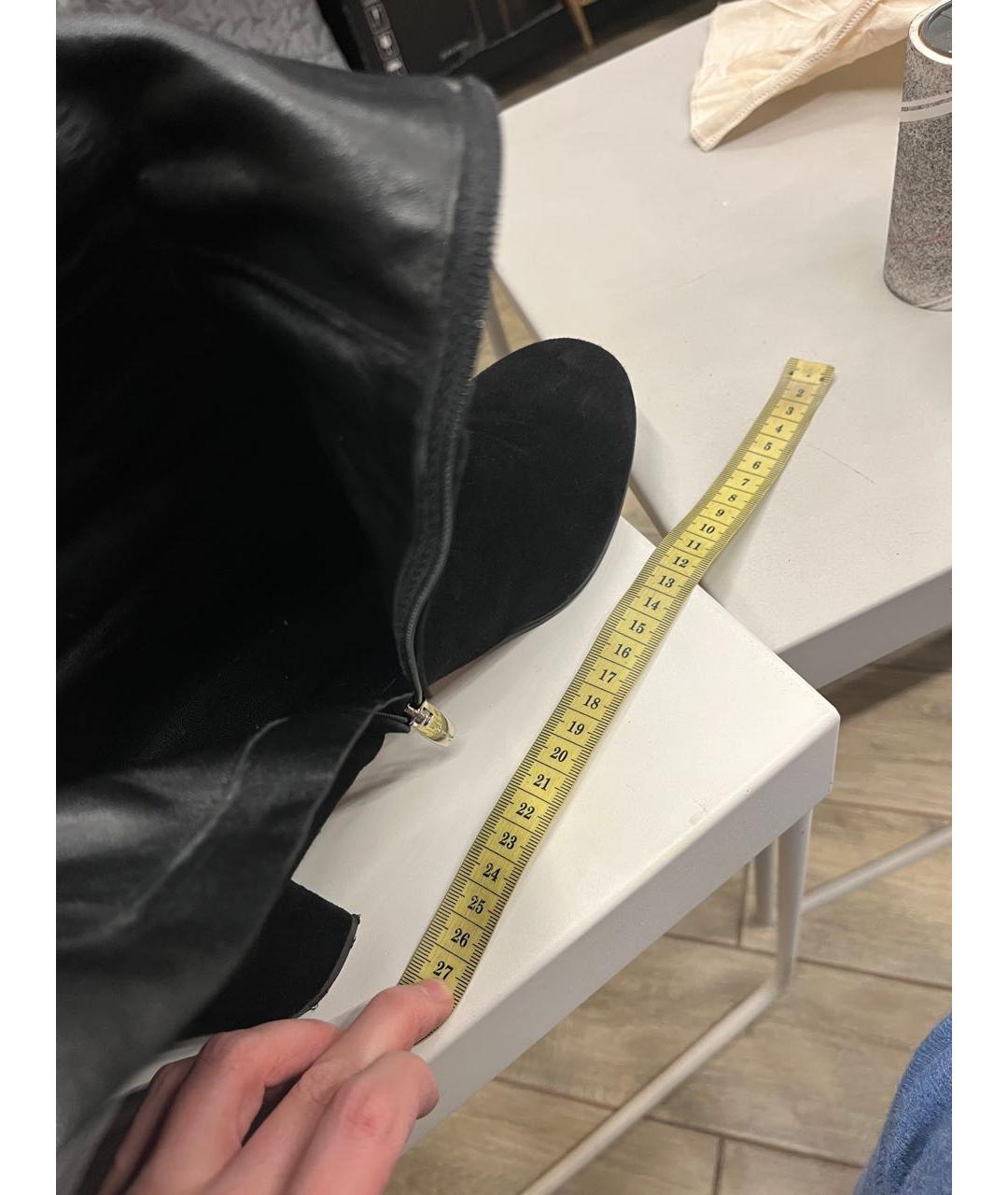 GIANVITO ROSSI Черные замшевые сапоги, фото 4