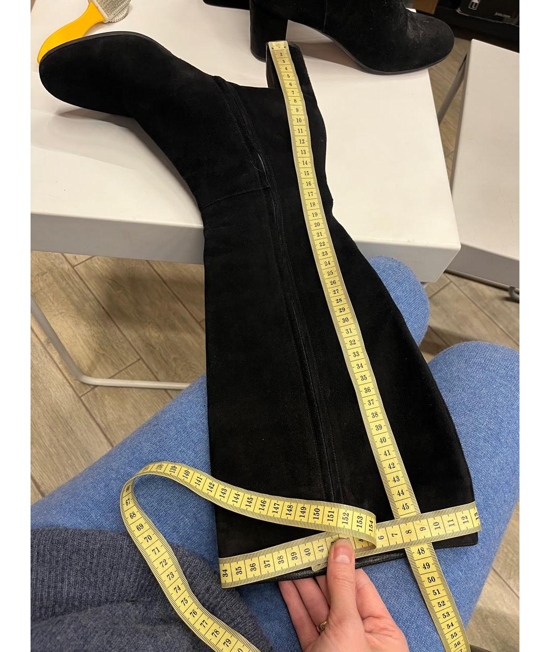 GIANVITO ROSSI Черные замшевые сапоги, фото 5