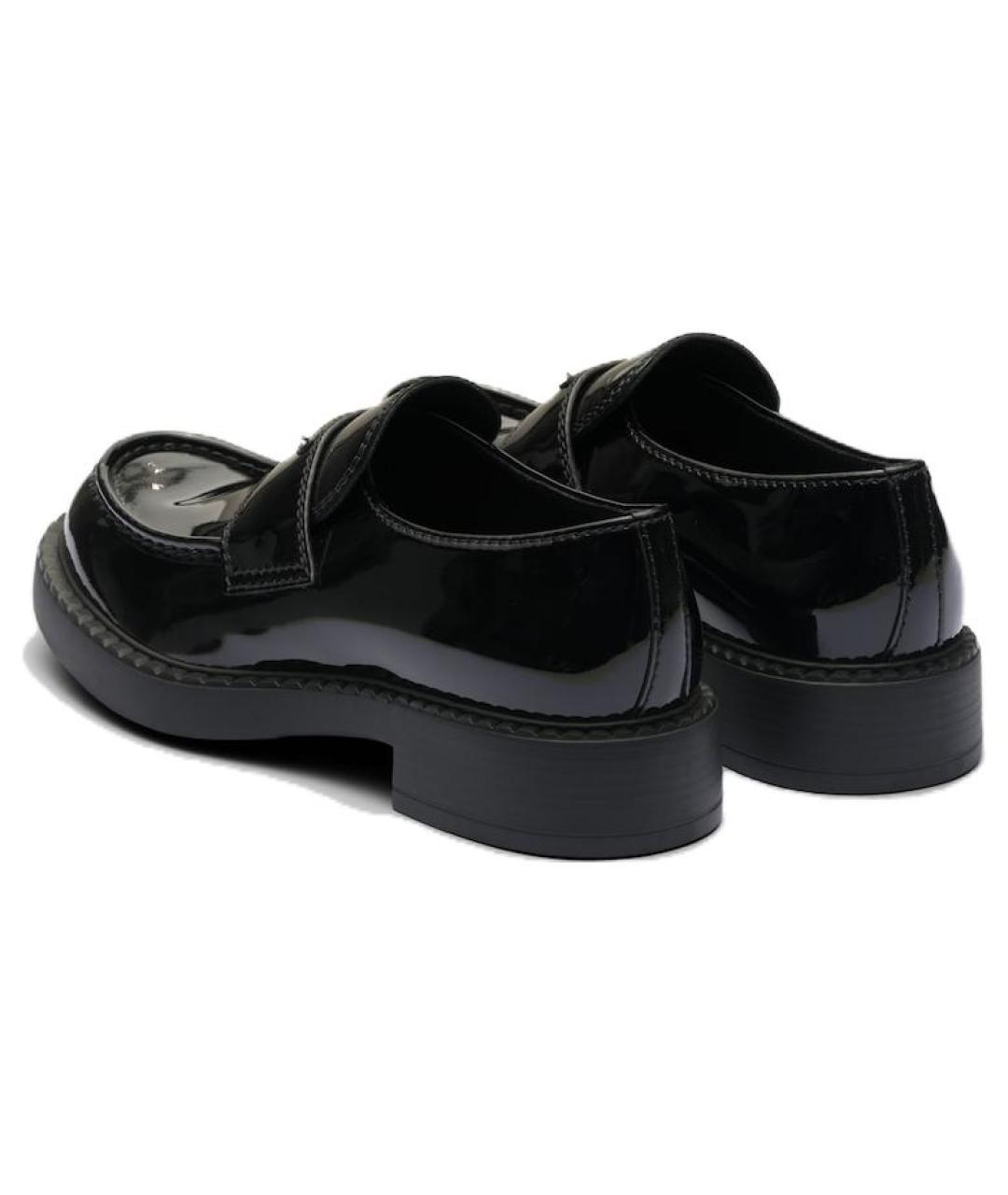 PRADA Черные кожаные лоферы, фото 5