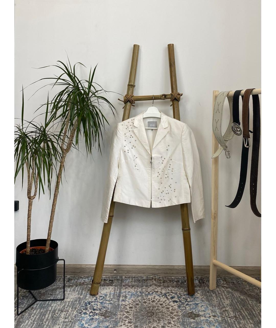 VERSACE JEANS COUTURE Белый шелковый жакет/пиджак, фото 3