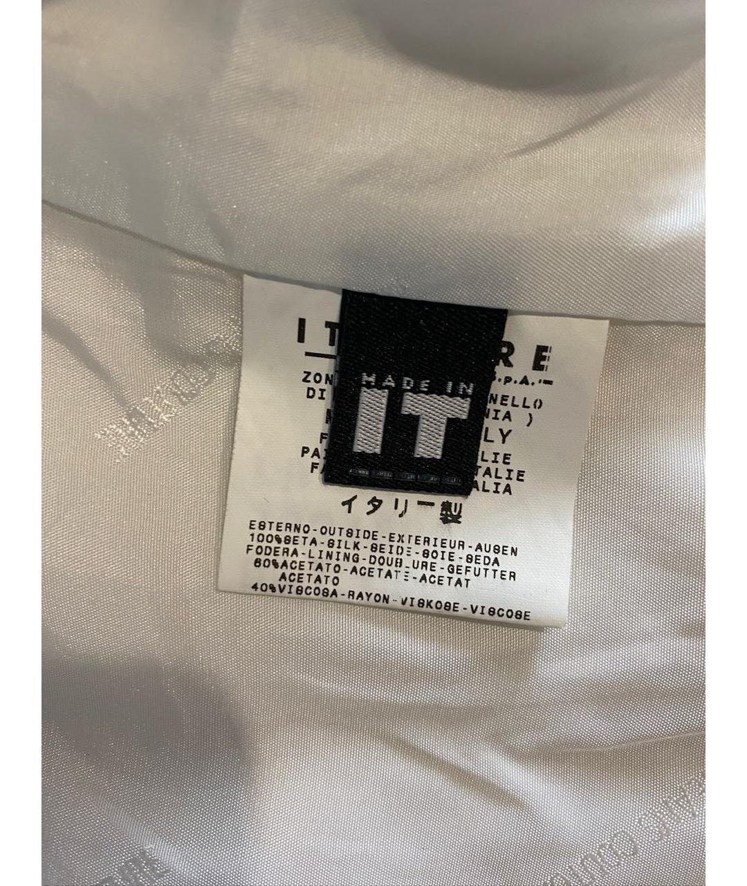 VERSACE JEANS COUTURE Белый шелковый жакет/пиджак, фото 6