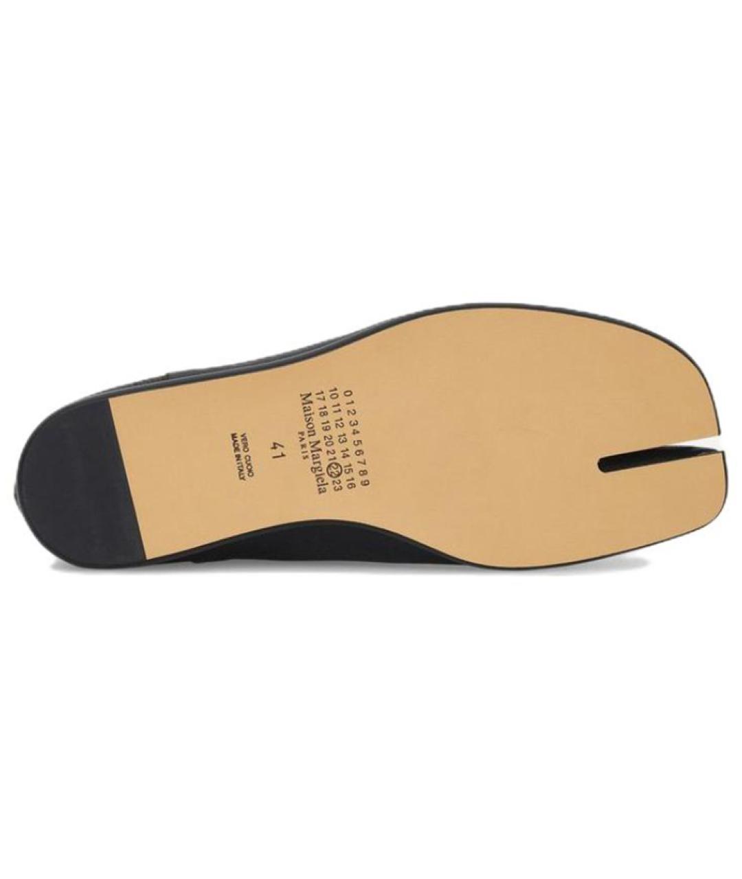 MAISON MARGIELA Черные кожаные лоферы, фото 5