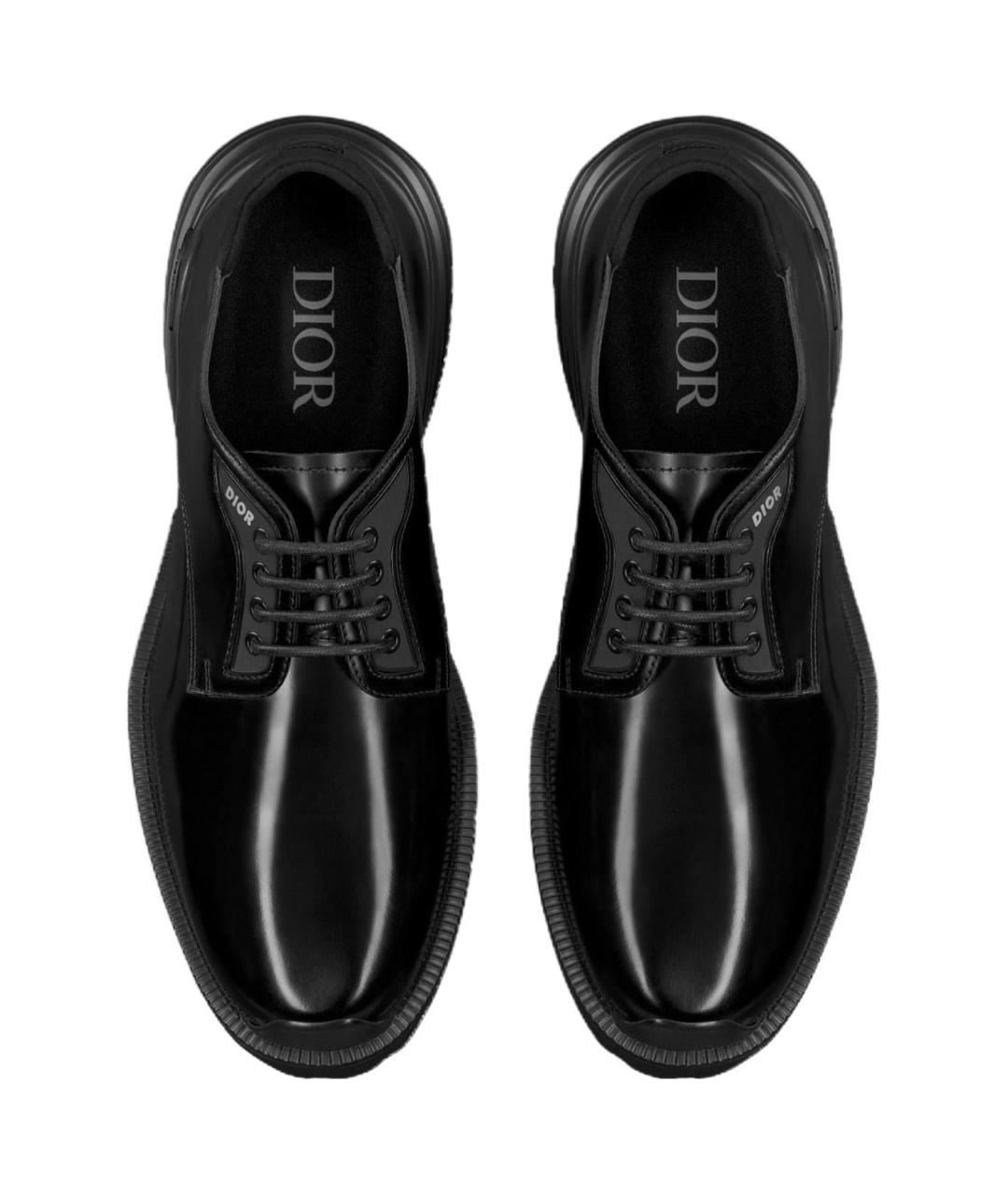 CHRISTIAN DIOR Черные кожаные туфли, фото 4