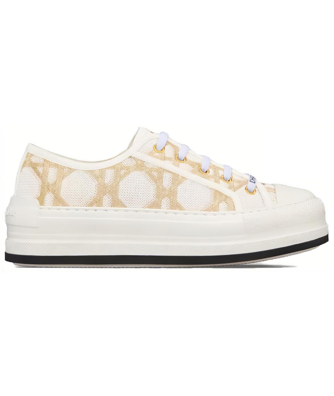 CHRISTIAN DIOR Белые текстильные кеды, фото 6