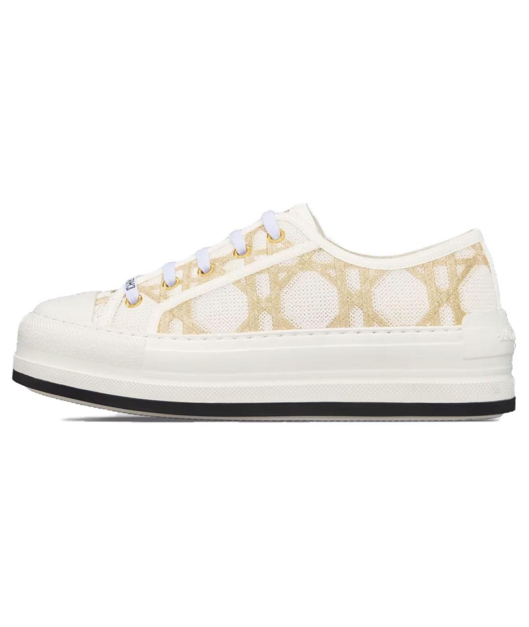 CHRISTIAN DIOR Белые текстильные кеды, фото 2