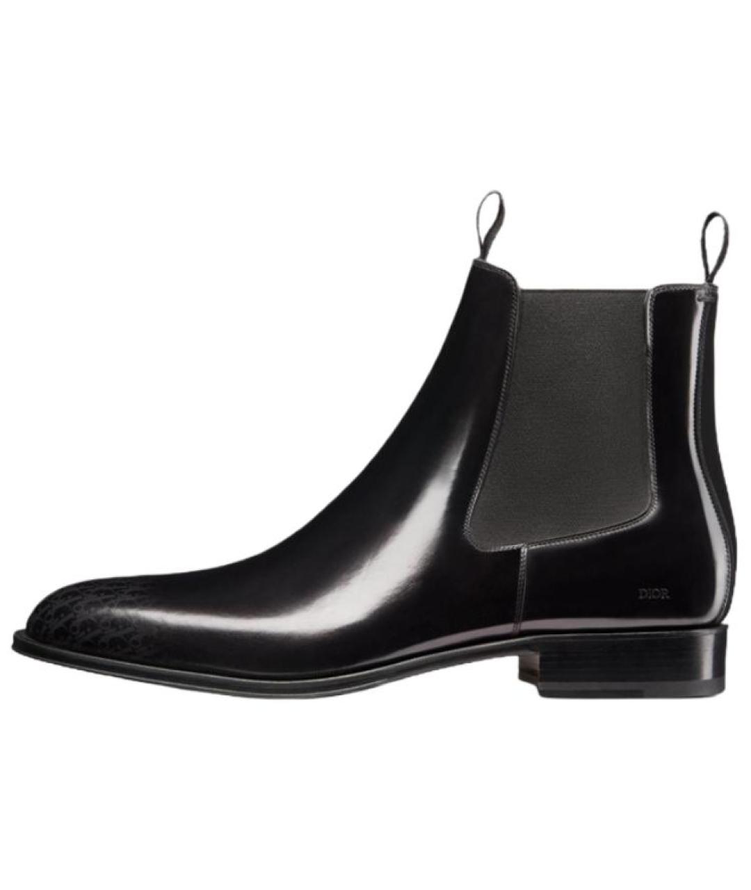 CHRISTIAN DIOR Черные кожаные низкие ботинки, фото 2