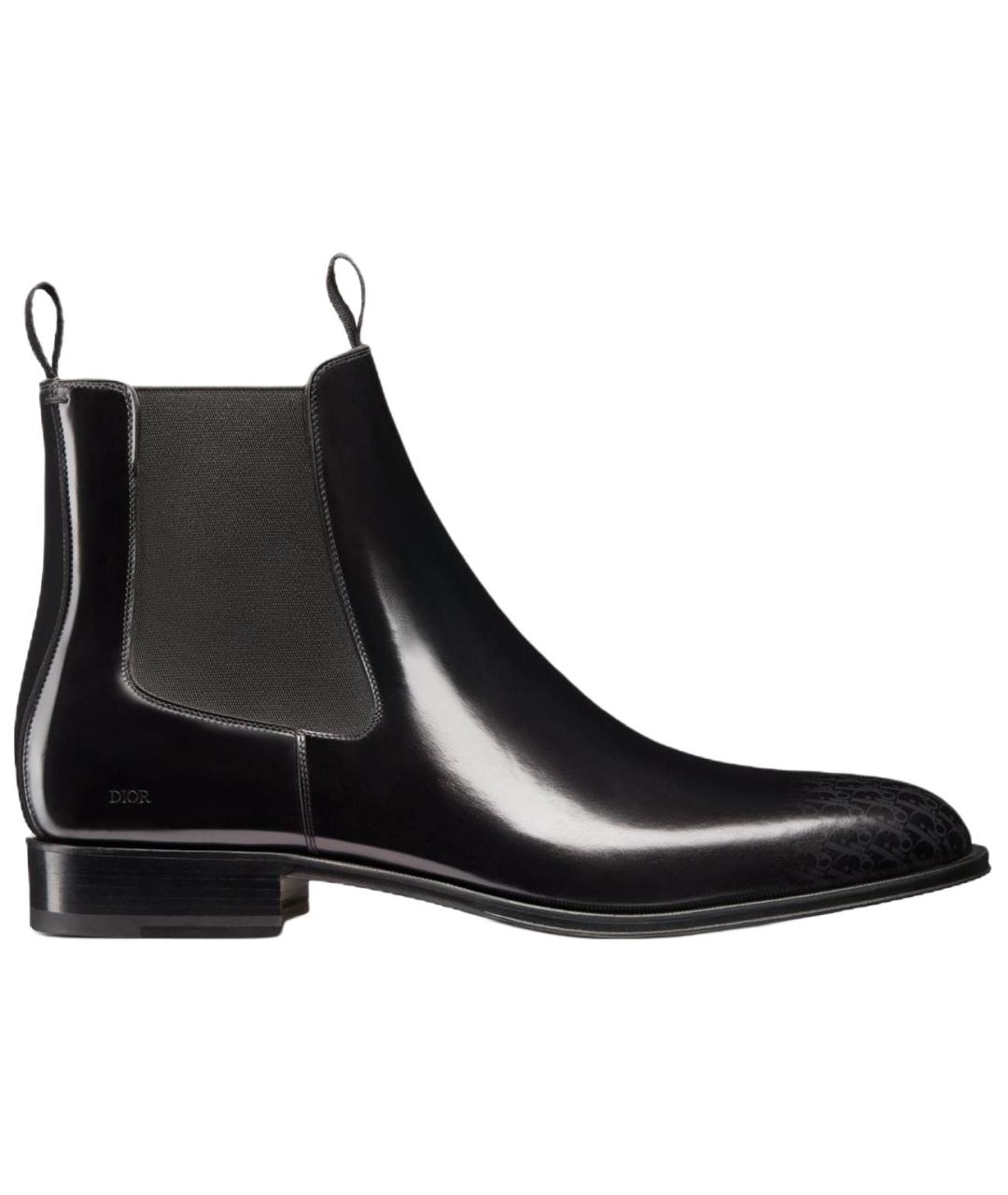 CHRISTIAN DIOR Черные кожаные низкие ботинки, фото 6