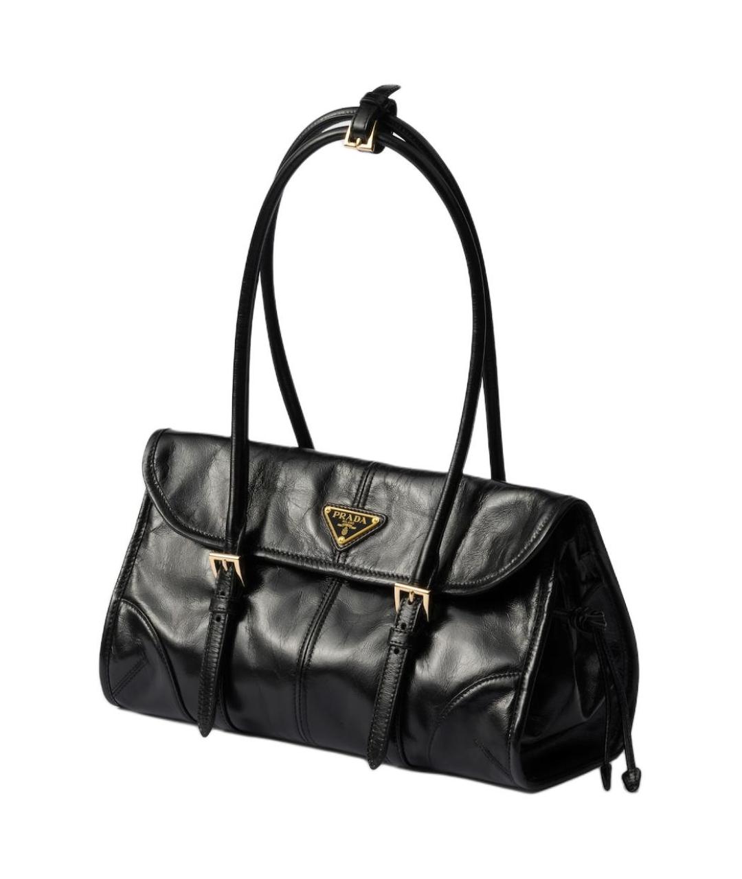 PRADA Черная кожаная сумка через плечо, фото 2