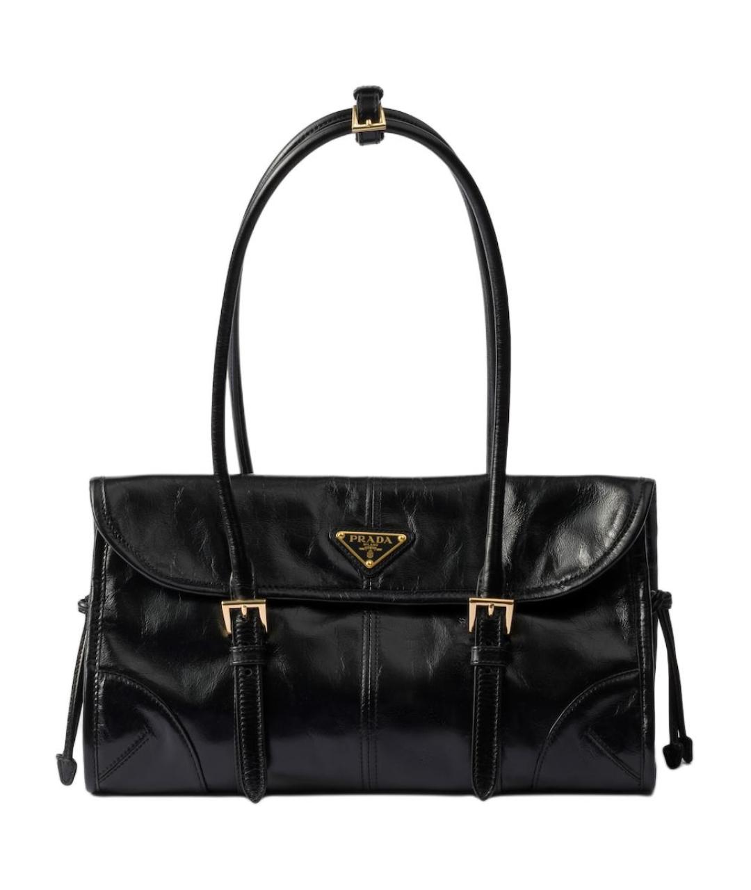 PRADA Черная кожаная сумка через плечо, фото 1