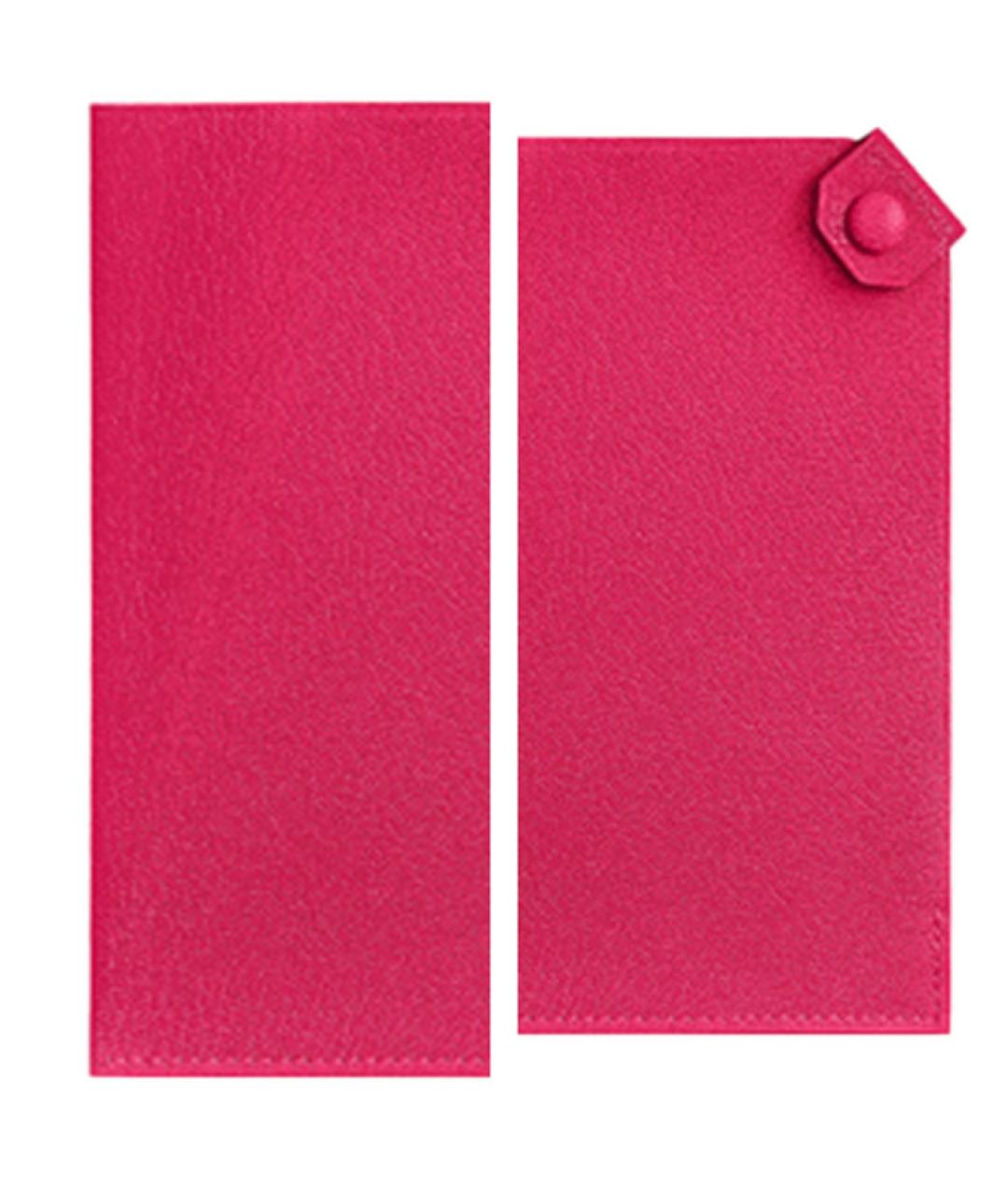 HERMES Розовый кожаный кошелек, фото 2