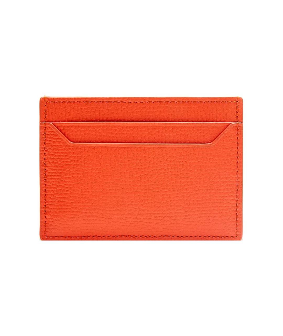 LOEWE Оранжевый кожаный кардхолдер, фото 2