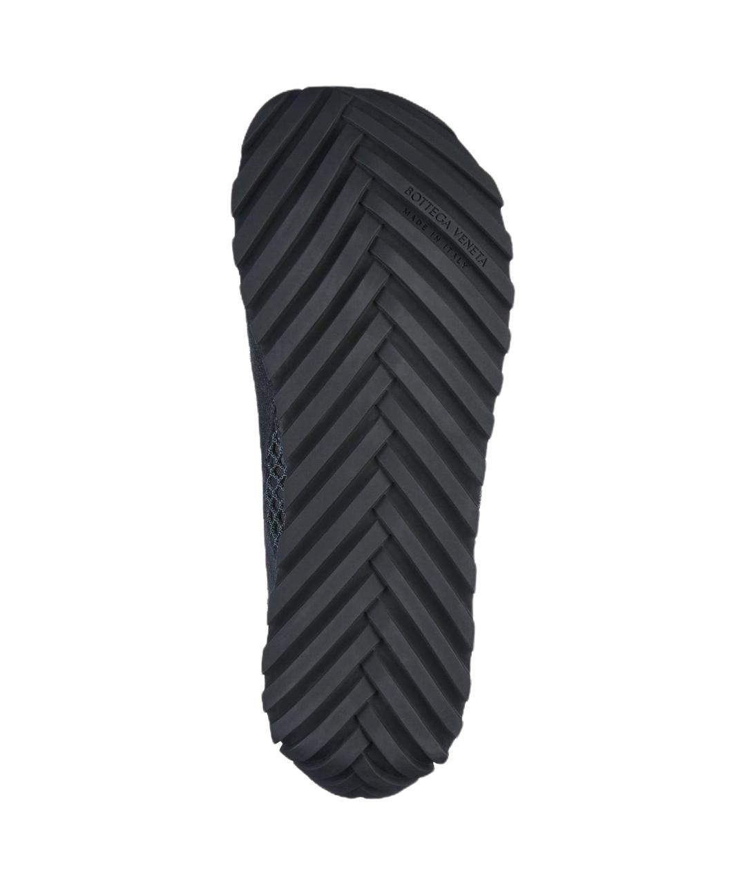 BOTTEGA VENETA Синие замшевые низкие кроссовки / кеды, фото 6