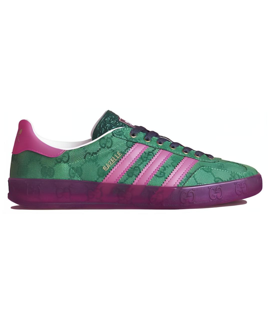 GUCCI Зеленые кеды, фото 6