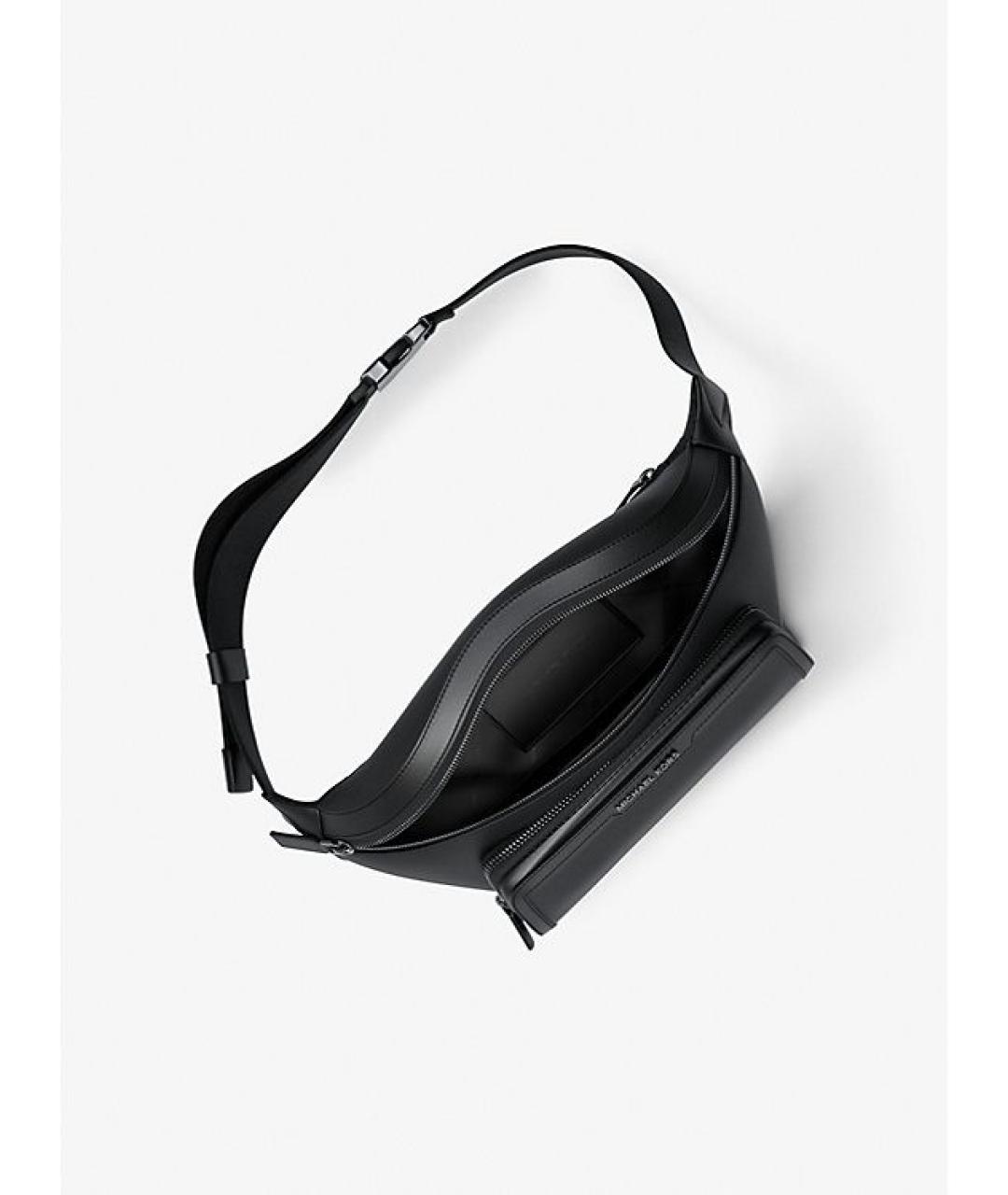 MICHAEL KORS Черная тканевая поясная сумка, фото 2