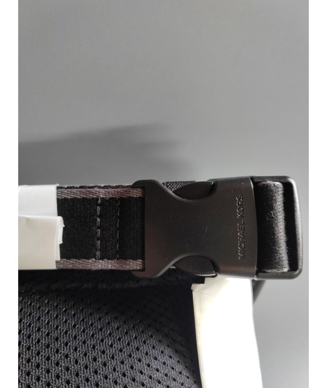 MICHAEL KORS Черная тканевая поясная сумка, фото 7