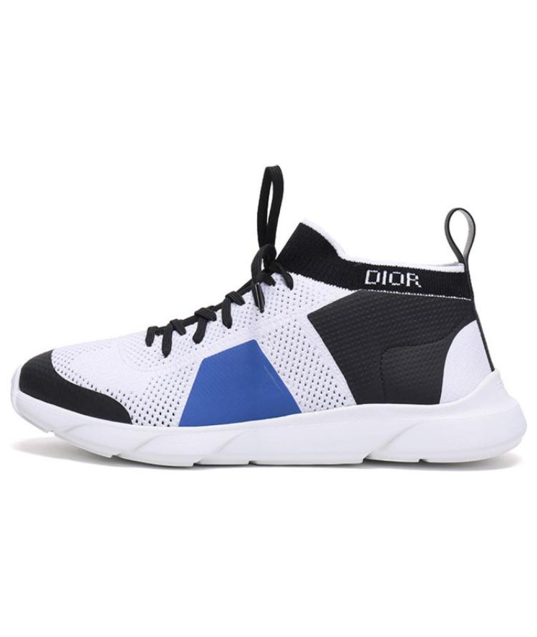 CHRISTIAN DIOR Мульти текстильные высокие кроссовки / кеды, фото 2