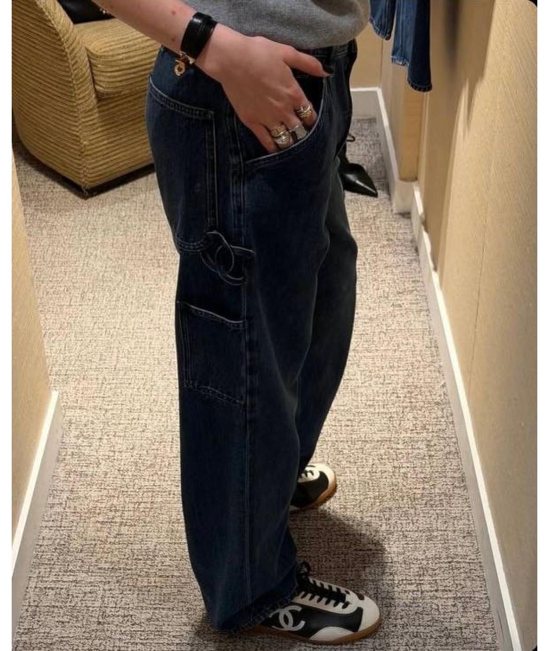 CHANEL Синие прямые джинсы, фото 5