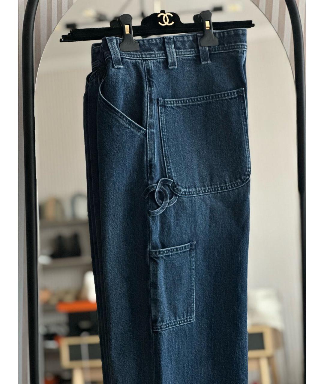 CHANEL Синие прямые джинсы, фото 2