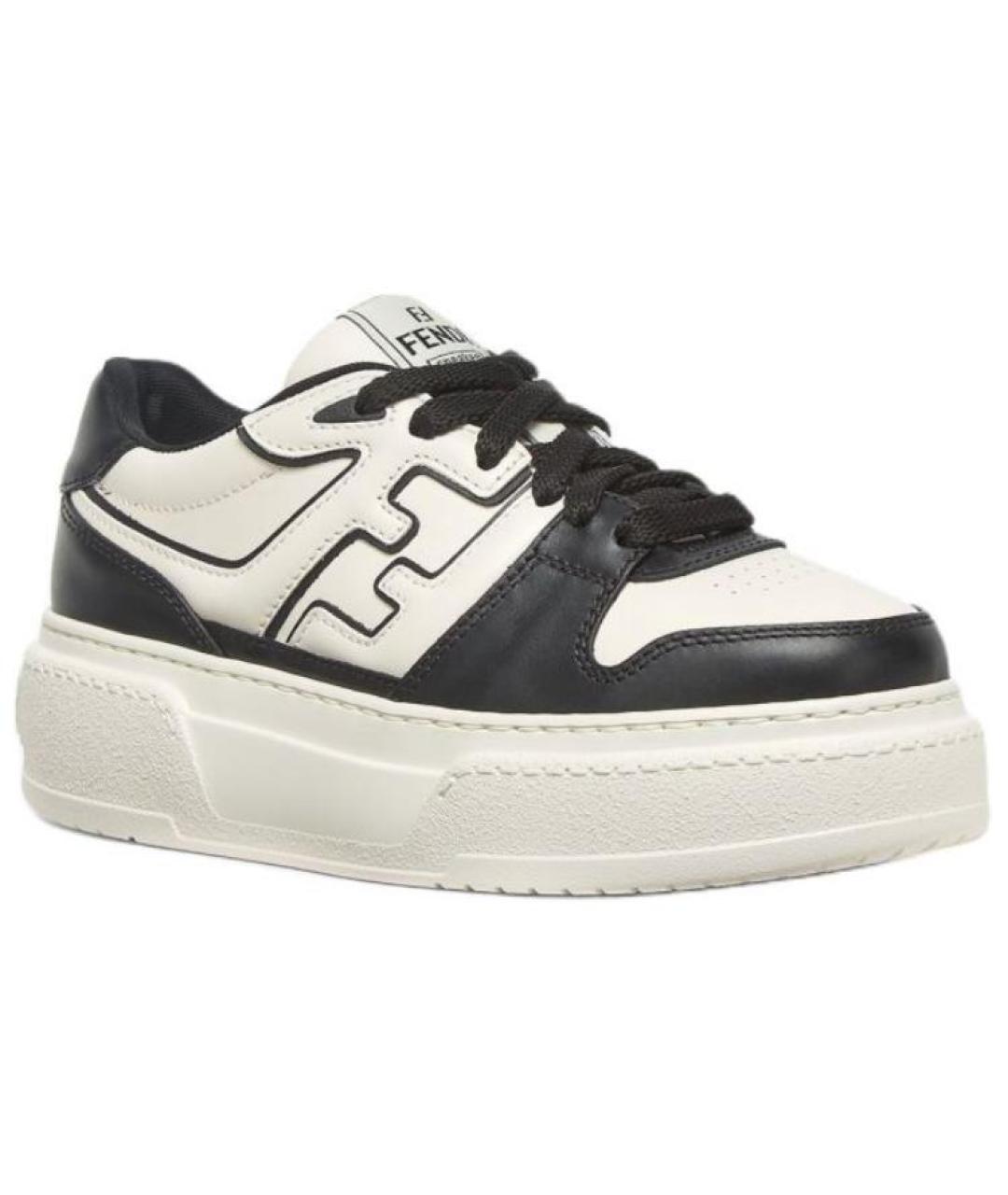 FENDI Мульти кожаные кроссовки, фото 3