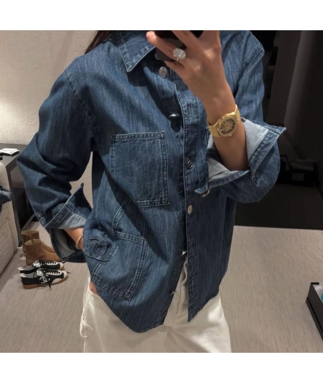 CHANEL Синяя рубашка, фото 5