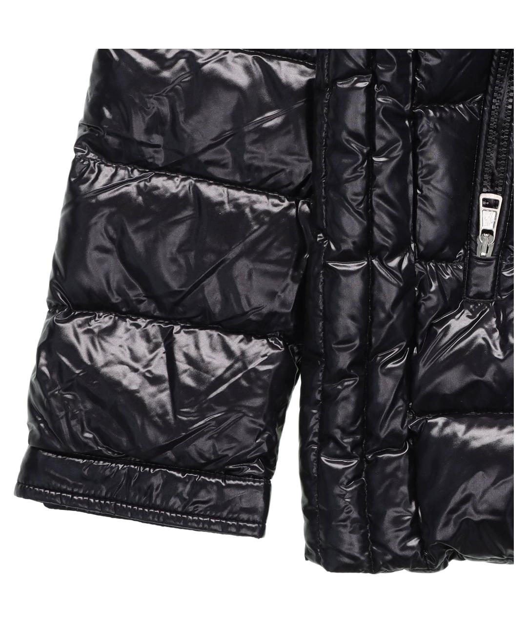 MONCLER Черный пуховик, фото 3