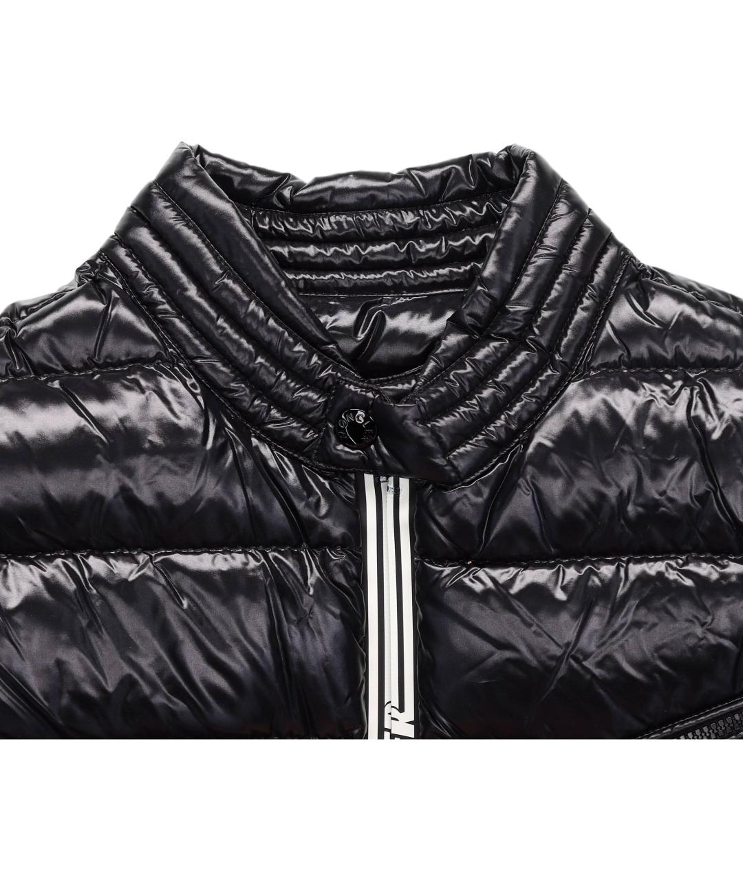 MONCLER Черный пуховик, фото 4