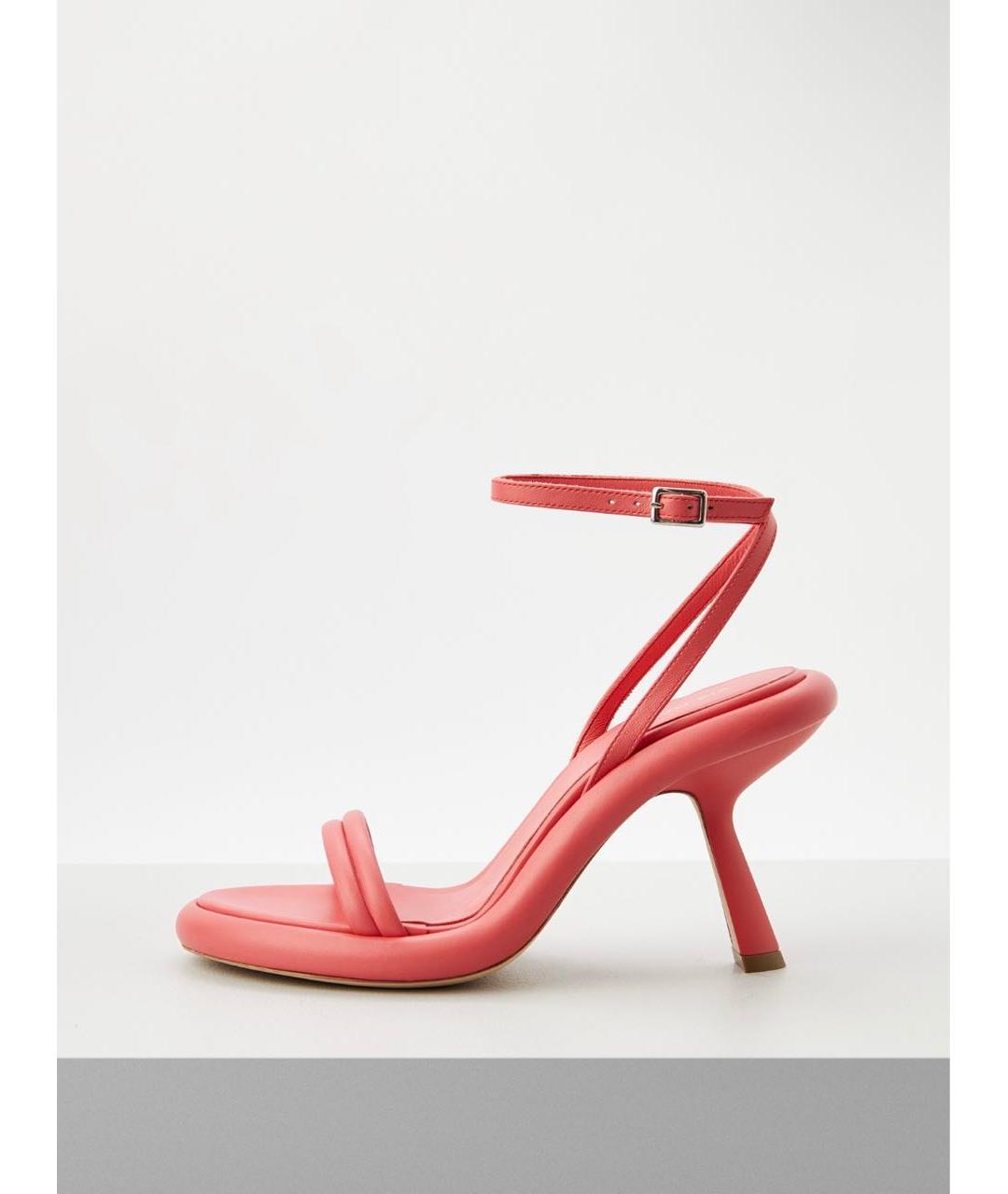 VIC MATIE Коралловые кожаные босоножки, фото 9