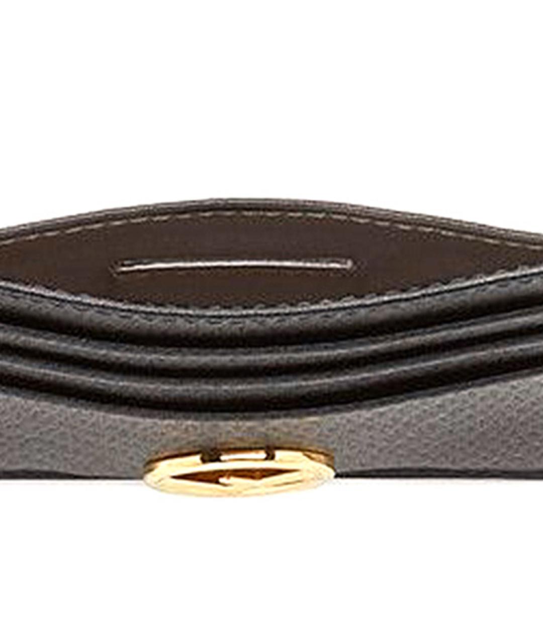 FENDI Черный кожаный кардхолдер, фото 6