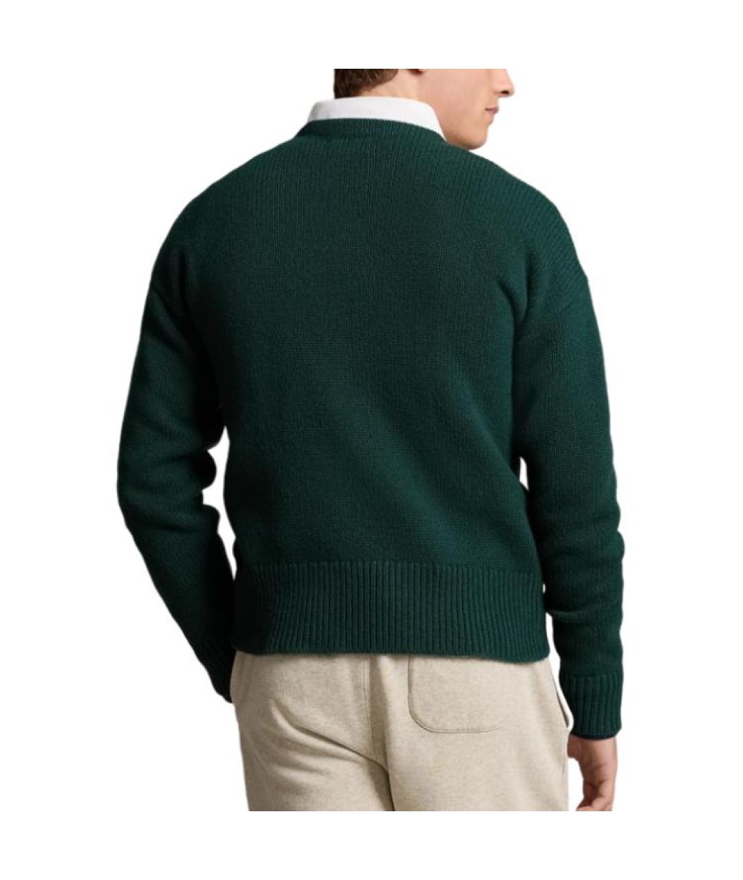 POLO RALPH LAUREN Зеленый джемпер / свитер, фото 3