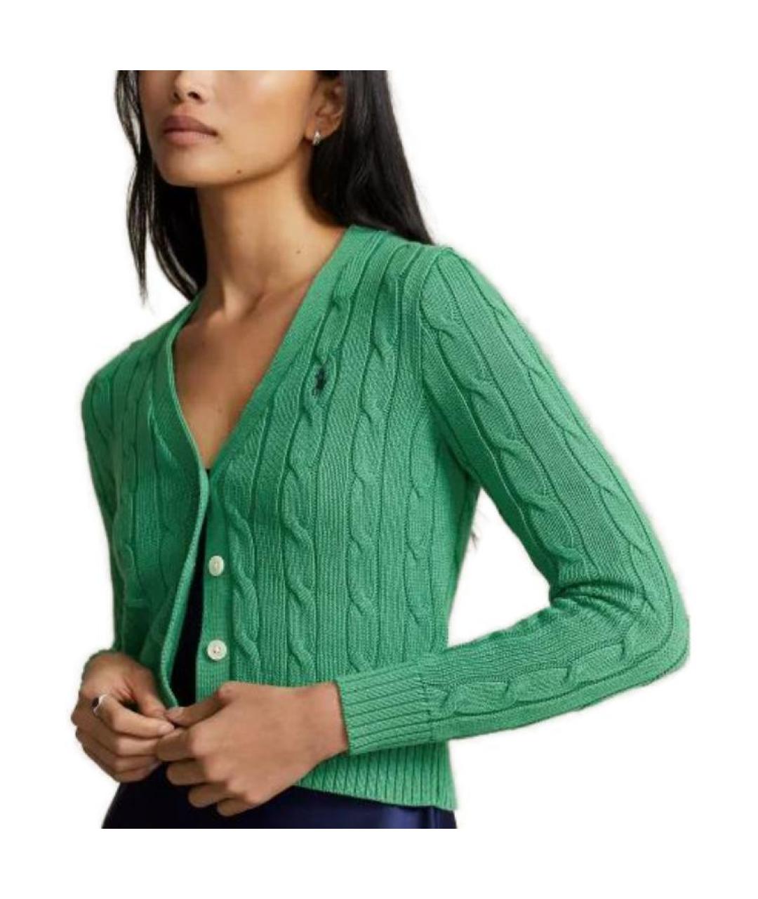 POLO RALPH LAUREN Зеленый кардиган, фото 5