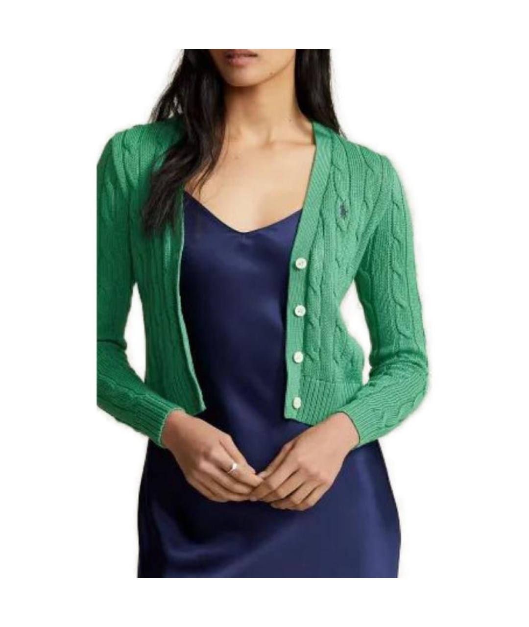 POLO RALPH LAUREN Зеленый кардиган, фото 2