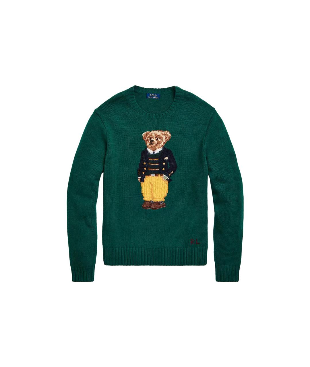 POLO RALPH LAUREN Зеленый джемпер / свитер, фото 1