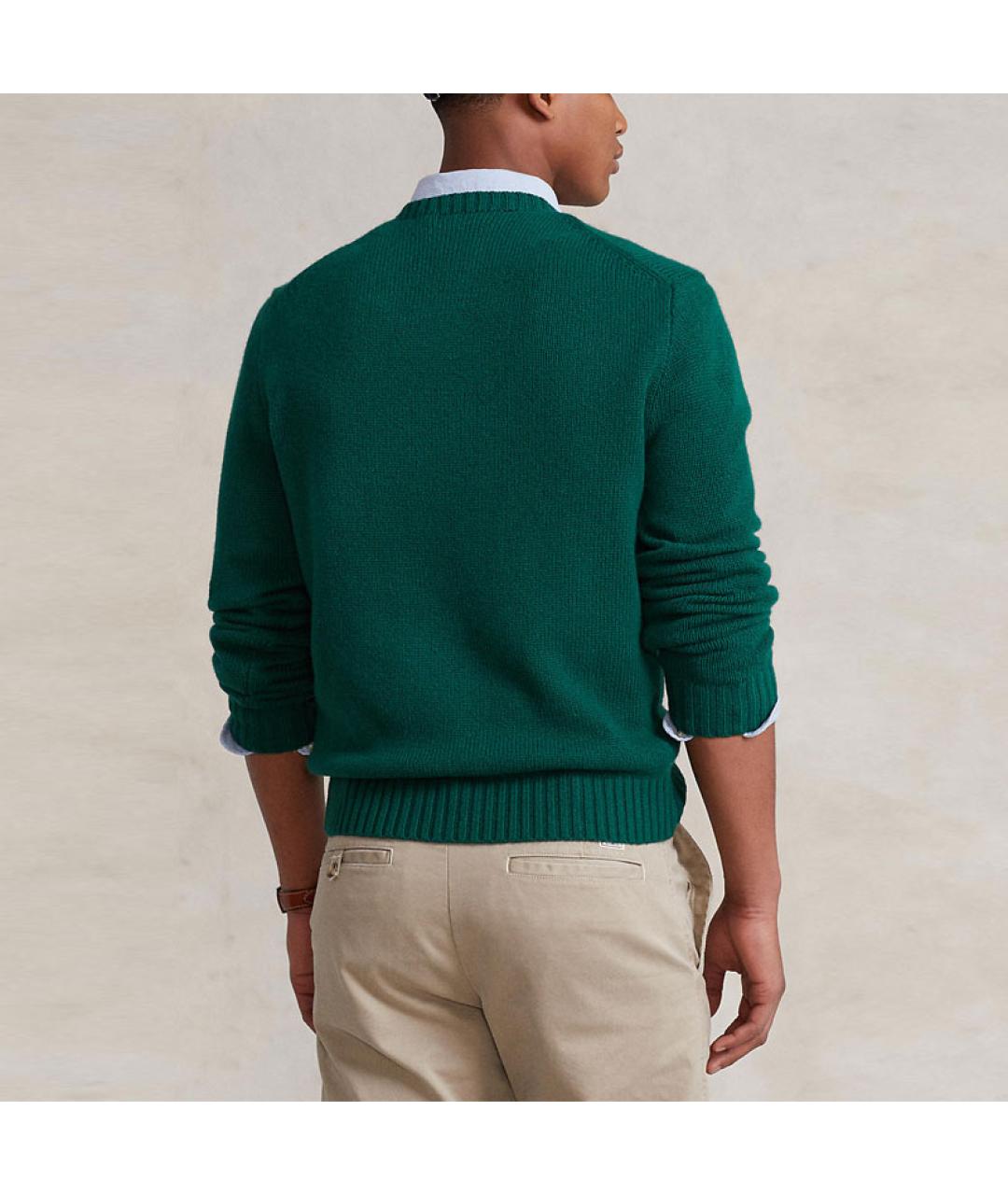 POLO RALPH LAUREN Зеленый джемпер / свитер, фото 4