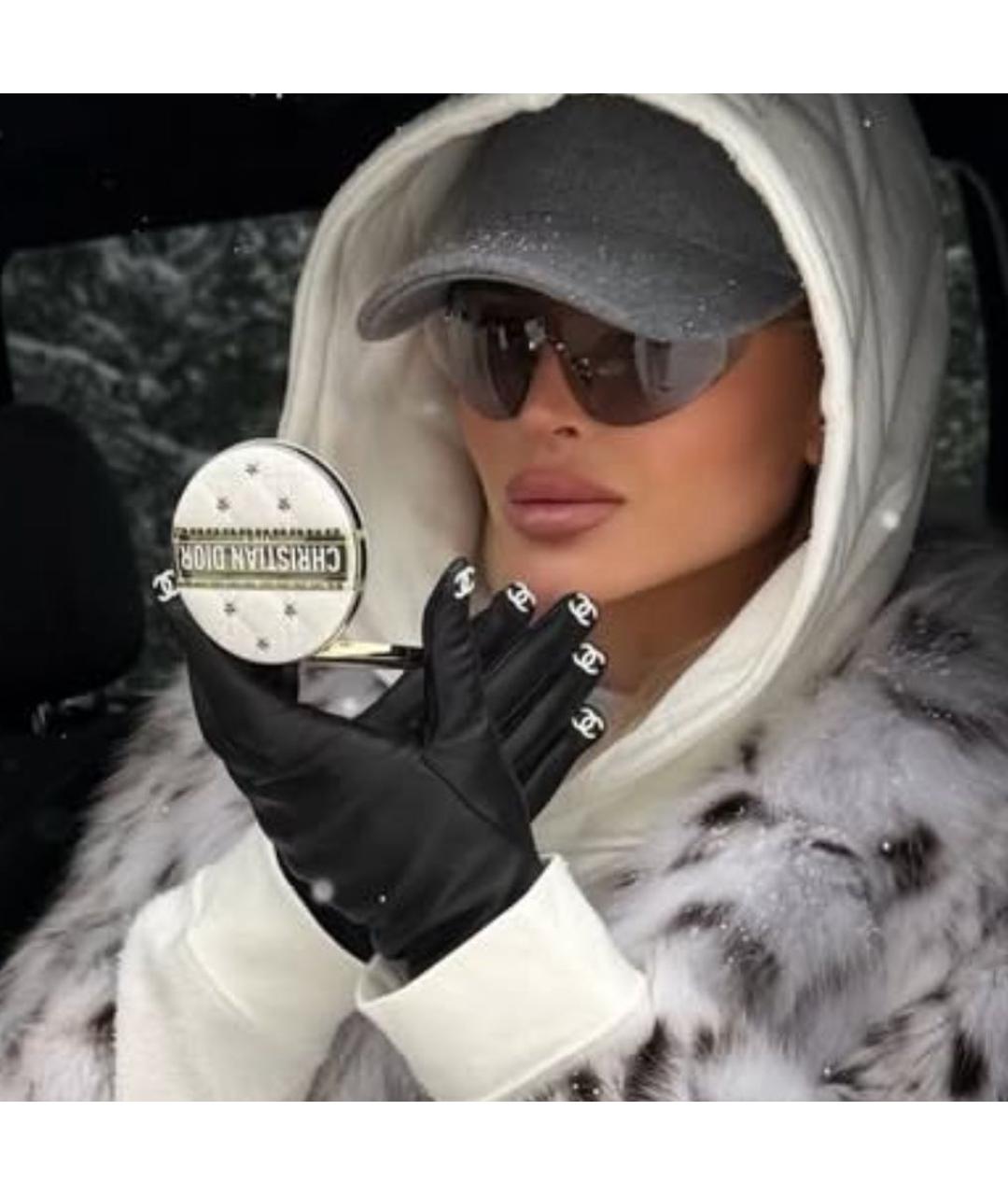 CHANEL Черные кожаные перчатки, фото 4