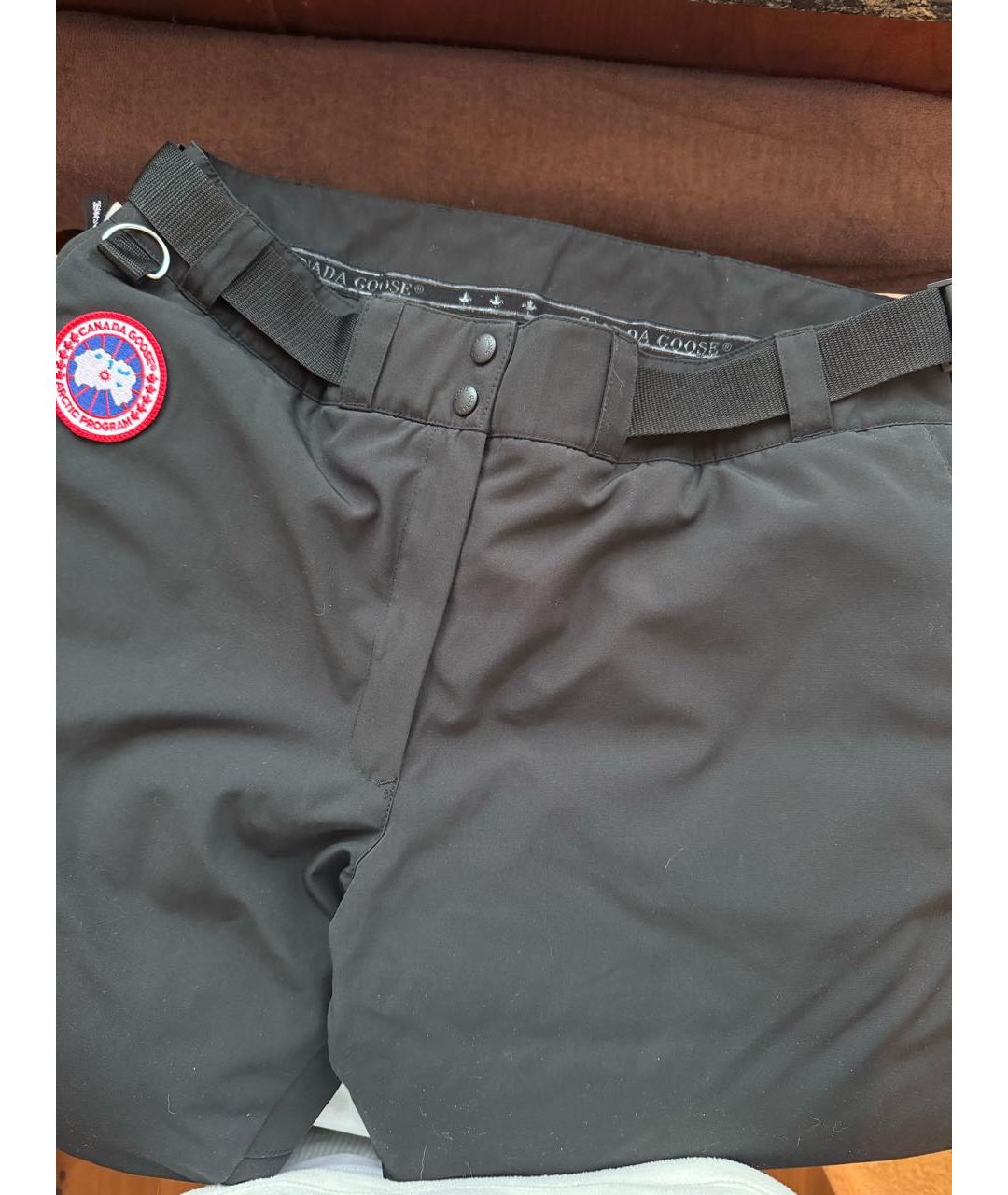 CANADA GOOSE Черные прямые брюки, фото 5