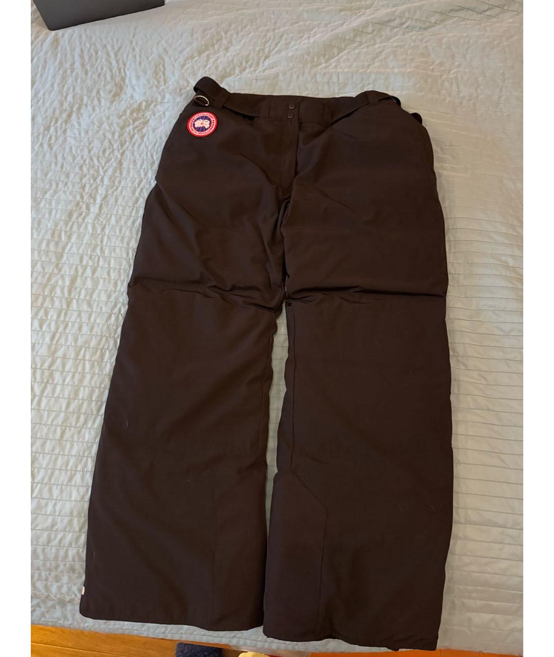 CANADA GOOSE Черные прямые брюки, фото 4