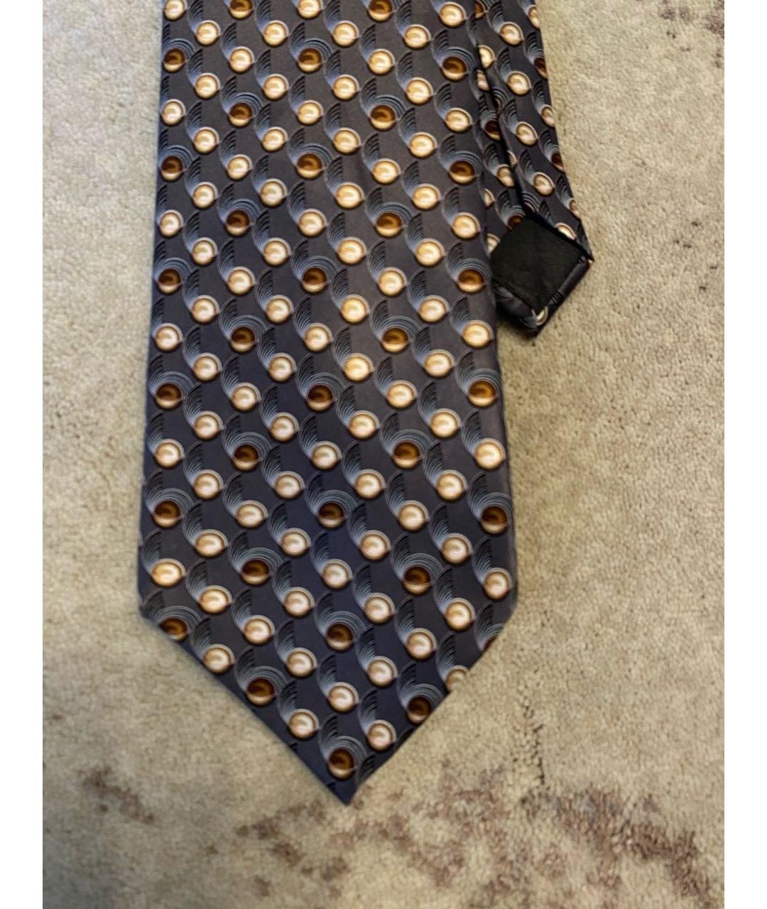 LANVIN Серый шелковый галстук, фото 4