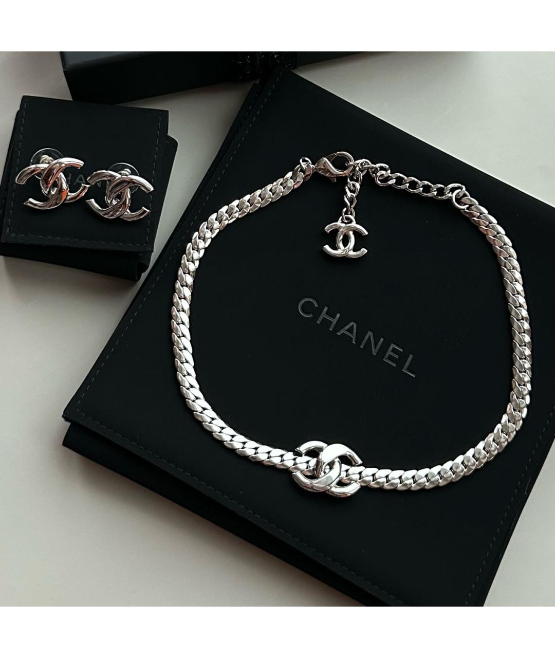 CHANEL Серебрянный чокер, фото 4