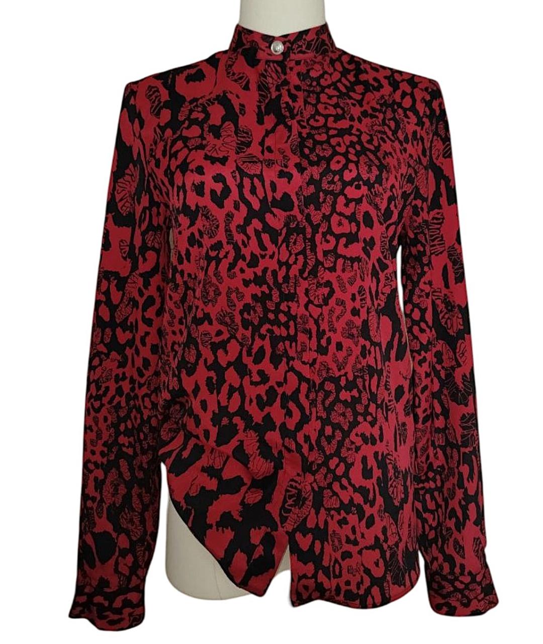 VERSUS VERSACE Бордовая полиэстеровая блузы, фото 7