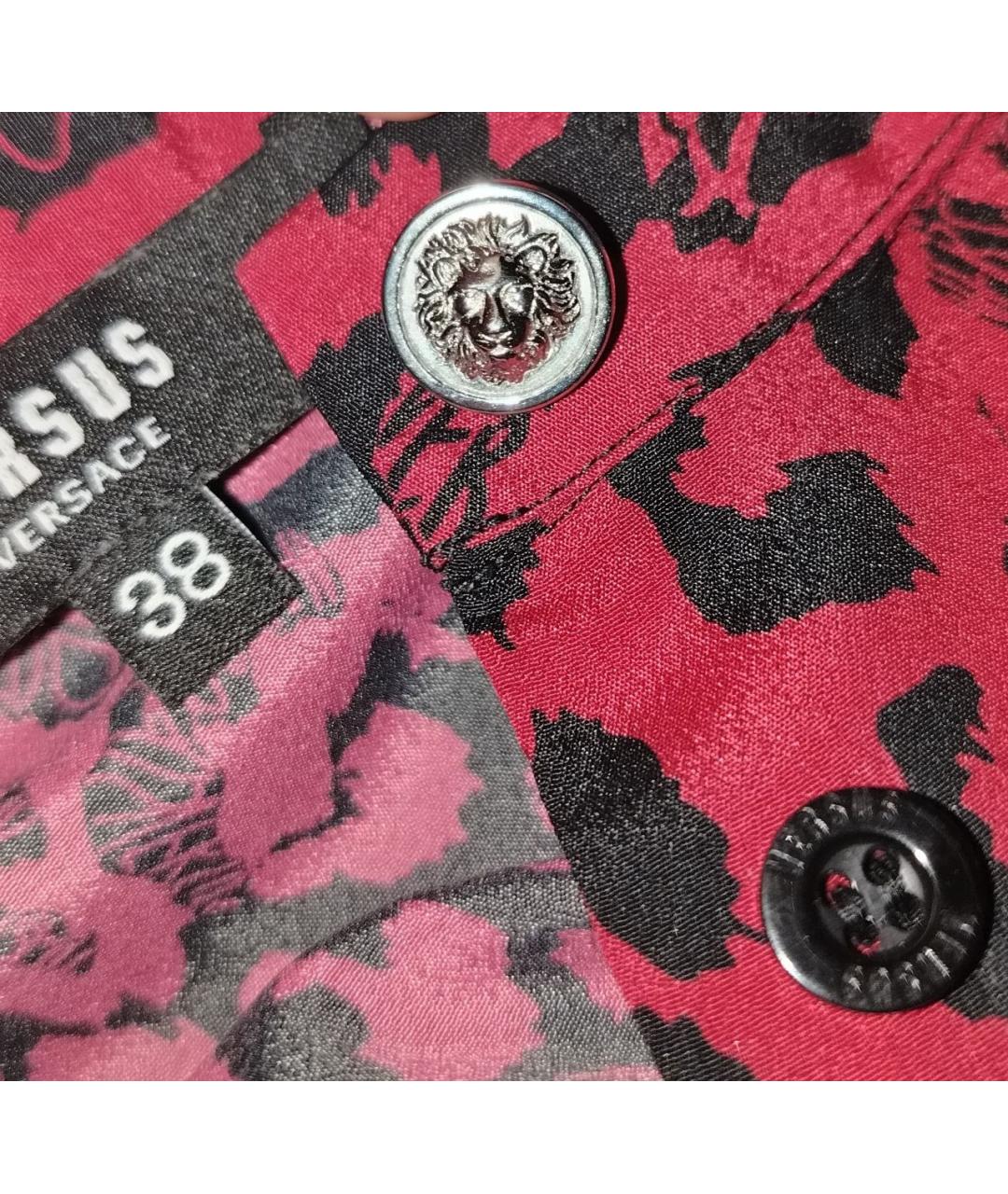 VERSUS VERSACE Бордовая полиэстеровая блузы, фото 6