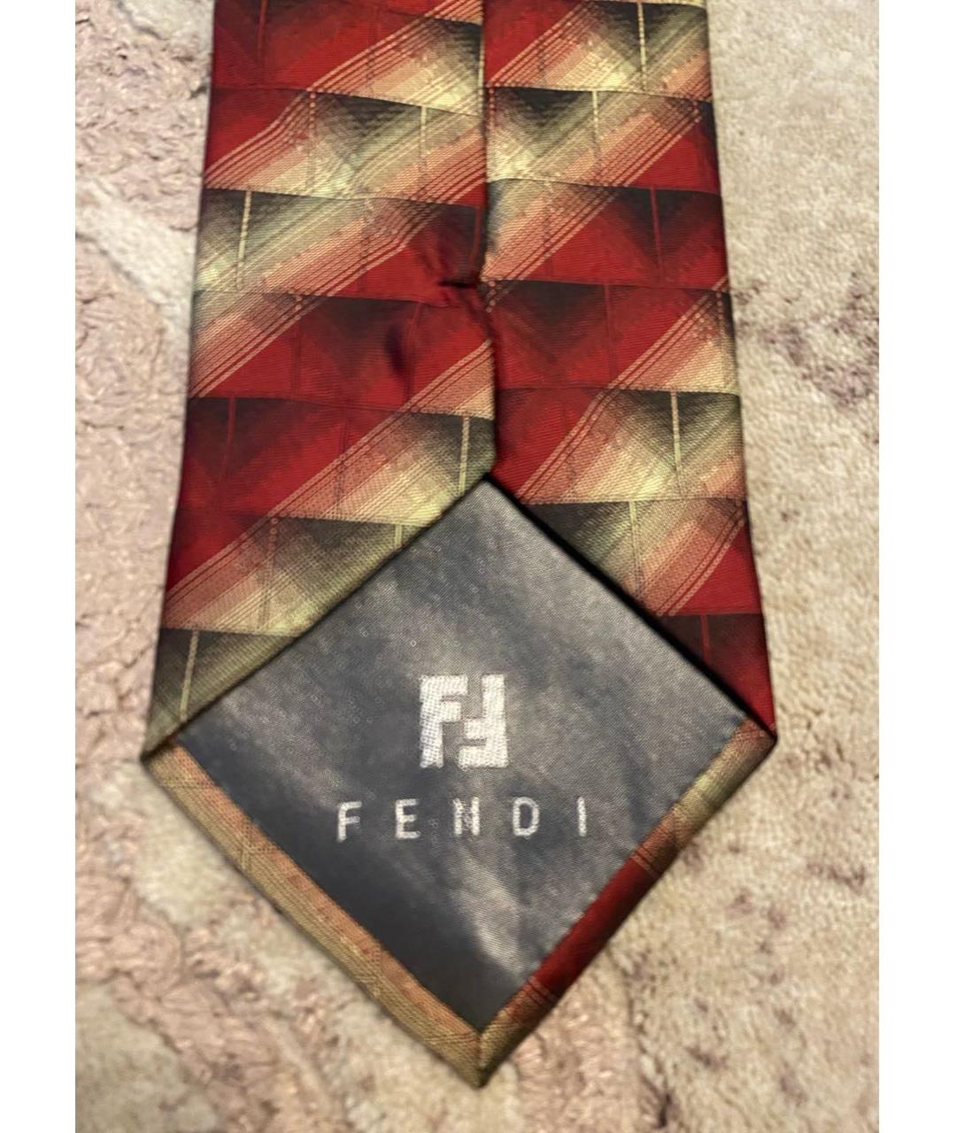 FENDI Мульти шелковый галстук, фото 3