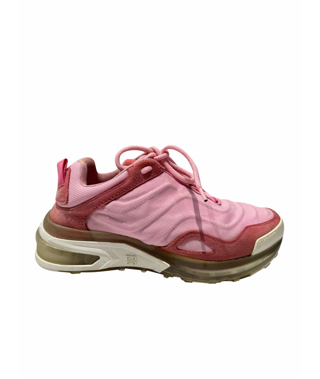 GIVENCHY Розовые текстильные кроссовки, фото 1