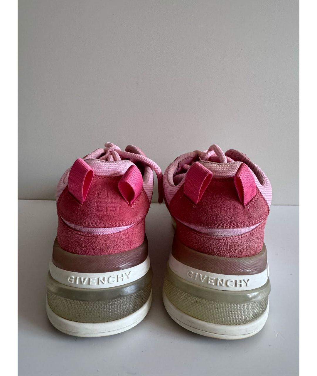 GIVENCHY Розовые текстильные кроссовки, фото 4
