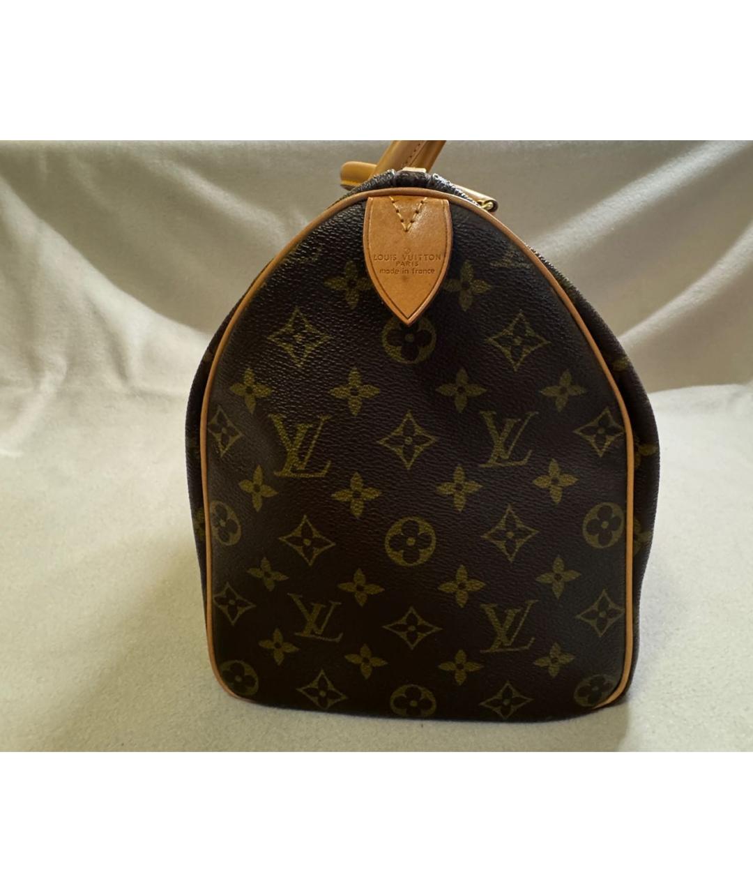 LOUIS VUITTON Коричневая сумка с короткими ручками, фото 3