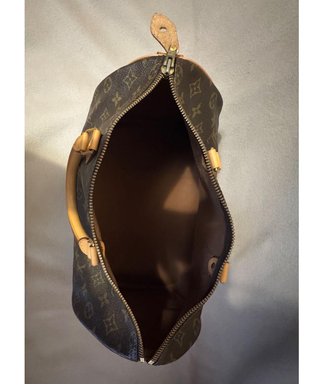 LOUIS VUITTON Коричневая сумка с короткими ручками, фото 4