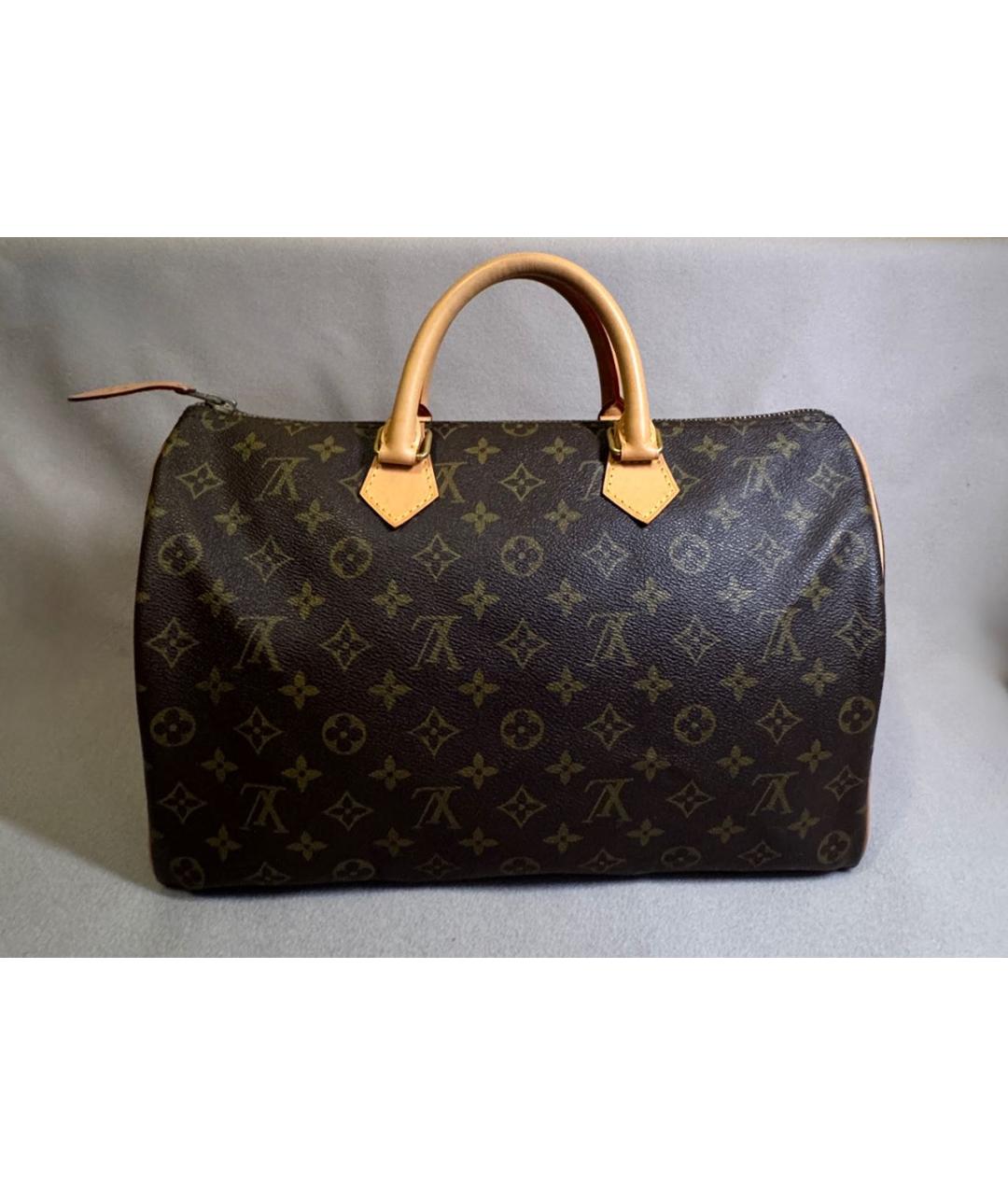 LOUIS VUITTON Коричневая сумка с короткими ручками, фото 5