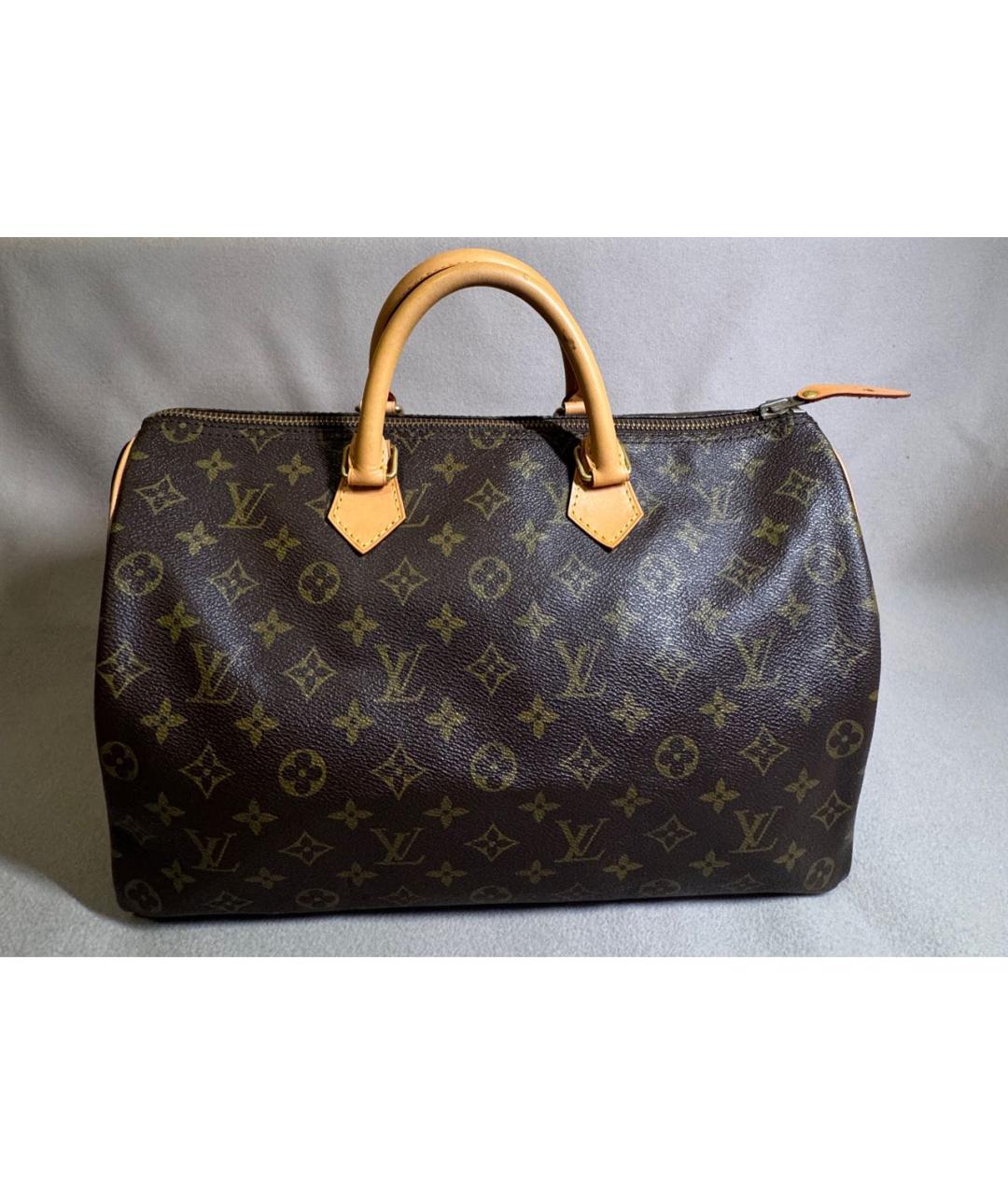 LOUIS VUITTON Коричневая сумка с короткими ручками, фото 2