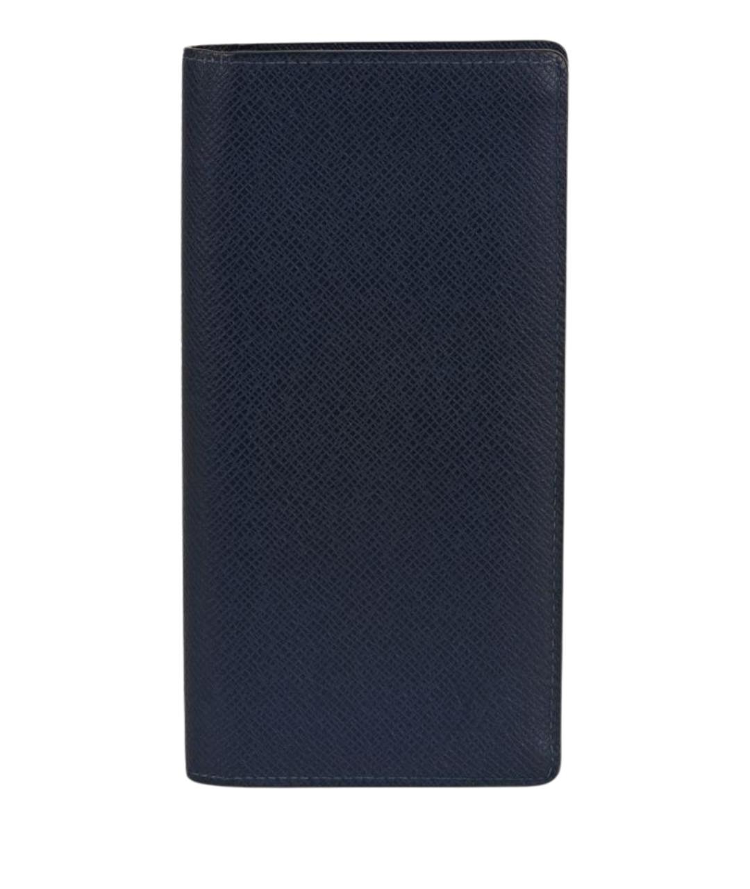 LOUIS VUITTON Темно-синий кожаный кошелек, фото 1