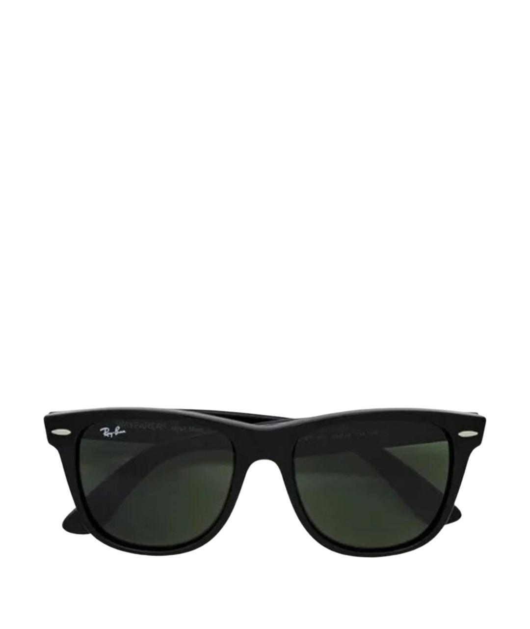 RAY BAN Черные металлические солнцезащитные очки, фото 1