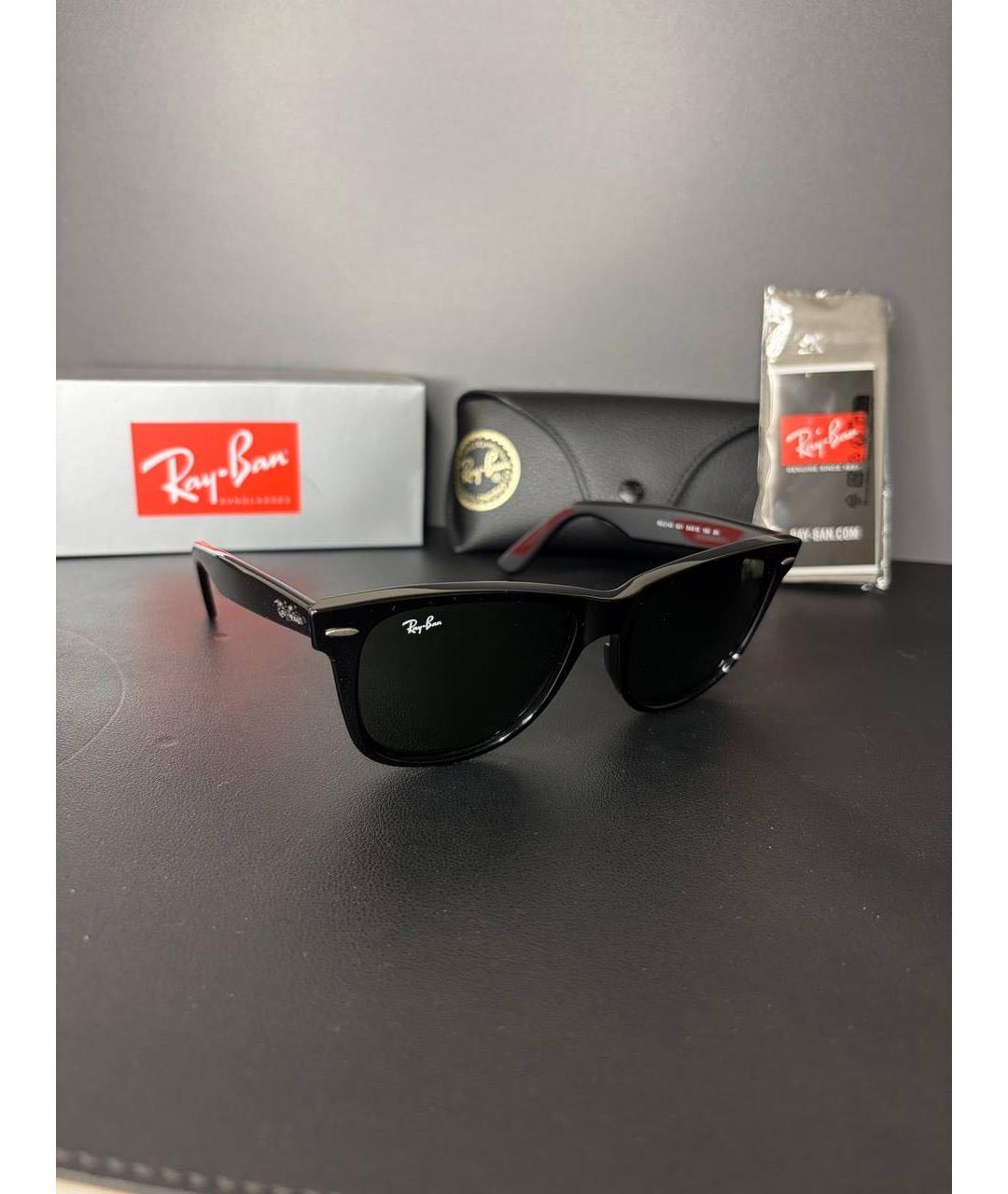 RAY BAN Черные металлические солнцезащитные очки, фото 5
